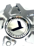 Kraze Wheel Rim Center Hub Cap Closed-End Bolt-On Chrome # C10676-C 6"OD / KR157