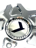 Kraze Wheel Rim Center Hub Cap Closed-End Bolt-On Chrome # C10676-C 6"OD / KR157 (4 CAPS)
