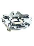 Kraze Wheel Rim Center Hub Cap Closed-End Bolt-On Chrome # C10676-C 6"OD / KR157
