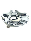 Kraze Wheel Rim Center Hub Cap Closed-End Bolt-On Chrome # C10676-C 6"OD / KR157 (4 CAPS)