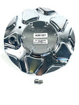 Kraze Wheel Rim Center Hub Cap Closed-End Bolt-On Chrome # C10676-C 6"OD / KR157