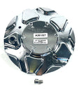 Kraze Wheel Rim Center Hub Cap Closed-End Bolt-On Chrome # C10676-C 6"OD / KR157 (4 CAPS)