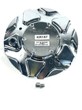 Kraze Wheel Rim Center Hub Cap Closed-End Bolt-On Chrome # C10676-C 6"OD / KR157