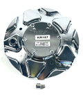 Kraze Wheel Rim Center Hub Cap Closed-End Bolt-On Chrome # C10676-C 6"OD / KR157 (4 CAPS)