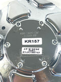 Kraze Wheel Rim Center Hub Cap Closed-End Bolt-On Chrome # C10676-C 6"OD / KR157