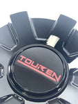 Touren TR60 3260 16" 17" Gloss Black / Red Wheel Rim Center Cap C1032601R (4 CAPS)