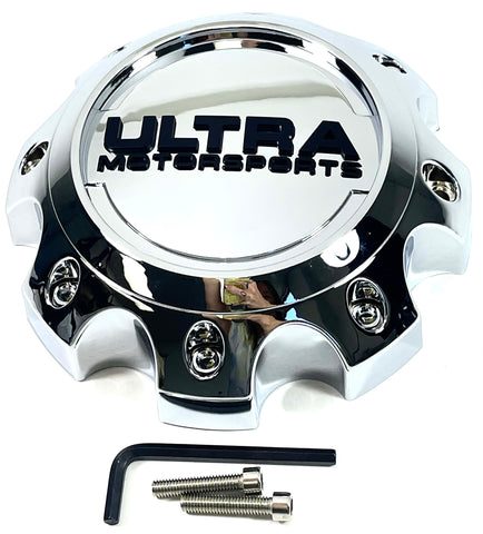 Ultra Motorsports Chrome Wheel Center Cap 89-9779 / C812207 (1 CAP)