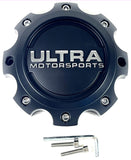 Ultra Motorsports Wheels Flat Black Custom Wheel Center Caps # 89-9779 (4 CAPS)