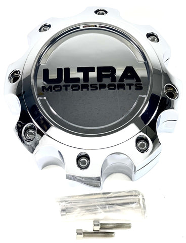 Ultra Motorsports Wheels Chrome Wheel Center Cap # 89-9780 / 89-9779 (4 CAPS)