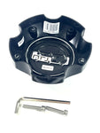 Ultra Motorsports Wheels Gloss Black Wheel Center Cap # 89-9756 (4 CAPS)