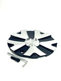 Strada Wheels Gloss Black / Silver Custom Wheel Center Cap # PD-CAPSX-P5193 (1 CAP)