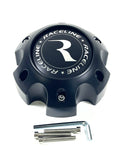 Raceline Wheels Flat Black Custom Wheel Center Caps # PD-CAPSX-P981-6H2 / 311163 (4 CAPS) 6 LUG