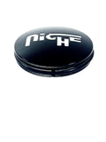 Niche Wheels Gloss Black Custom Wheel Center Cap # 1000-47 / 1000-44  (4 CAPS)