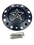 KMC XD 775 ROCKSTARR Alloy Wheels Flat Black Custom Wheel Center Cap # 1000775B (1 CAP) TALL