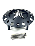KMC XD 775 ROCKSTARR Alloy Wheels Flat Black Custom Wheel Center Cap # 1000775B (1 CAP) TALL