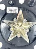 KMC XD 775 ROCKSTARR Alloy Wheels Flat Black Custom Wheel Center Cap # 1000775B (4 CAPS) TALL