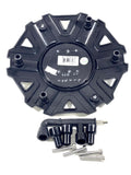 KMC XD Series Wheel Center Cap Satin / Matte Black XD822 Monster II M-959SB (4 CAPS) NEW