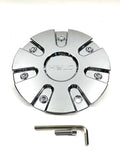 Helo Chrome Wheel Center Cap fits HE868 Wheels Rim Part # 868L185 (4 CAPS) NEW+BOLT