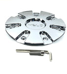 Helo Chrome Wheel Center Cap fits HE868 Wheels Rim Part # 868L185 (4 CAPS) NEW+BOLT
