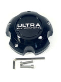 Ultra Motorsports Wheels Gloss Black Wheel Center Cap # 89-9756 (4 CAPS)