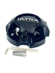 Ultra Motorsports Wheels Gloss Black Wheel Center Cap # 89-9756 (4 CAPS)
