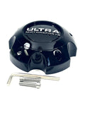 Ultra Motorsports Wheels Gloss Black Wheel Center Cap # 89-9756 (1 CAP)