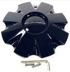KMC KM651 Slide Gloss Black Rim Wheel Center Hub Cap # 841L210S1 / S1904-04 (1 CAP)