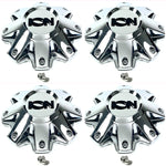 ION Alloy Wheels # C-496-2 Chrome Wheel Center Hub Cap 8-1/2"OD Bolt-On for 181 (4 CAPS)