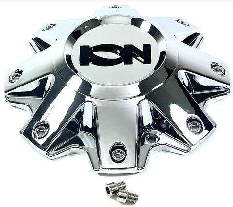 ION Alloy Wheels # C-496-2 Chrome Wheel Center Hub Cap 8-1/2"OD Bolt-On for 181 (1 CAP)