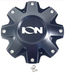 ION ALLOY 181 # C10181MB / C8189B01CAP / 8189B01CB7 SATIN BLACK WHEEL RIM CENTER CAP (4 CAPS)