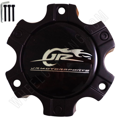 JR Motorsports Flat Black Custom Wheel Center Cap # M-563 (4 CAPS)