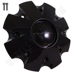 KMC Wheels # 1405L188 / HY0807-05 Gloss Black Custom Wheel Center Cap (1 CAP)