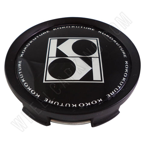 Koko Kuture Wheels Black / Black Custom Wheel Center Caps # 998K75 (4 CAPS) - Wheelcapking