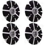 Lexani Wheels Silver / Black Custom Wheel Center Cap # C-314-2 (4 CAPS)