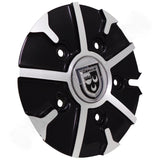 Lexani Wheels Silver / Black Custom Wheel Center Cap # C-314-2 (4 CAPS)