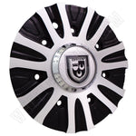 Lexani Wheels Silver / Black Custom Wheel Center Cap Caps # C-188-4 / C-189 (1 CAP) - Wheelcapking