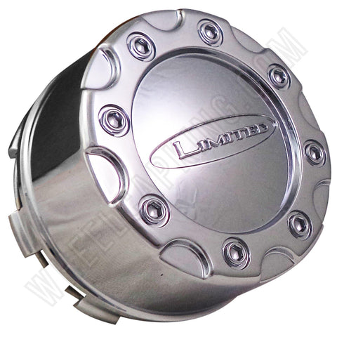 Limited Alloy Wheels Chrome Custom Wheel Center Caps # L-053-5H-CAP (4 CAPS) - Wheelcapking