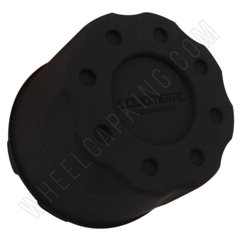 Liquid Metal Flat Black Custom Wheel Center Caps # BC-668B / BC-668L (1 CAP) - Wheelcapking