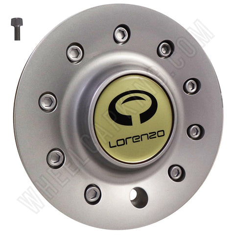 Lorenzo SILVER Custom Wheel Center Cap # WL028l163 (4 CAPS) NEW! - Wheelcapking
