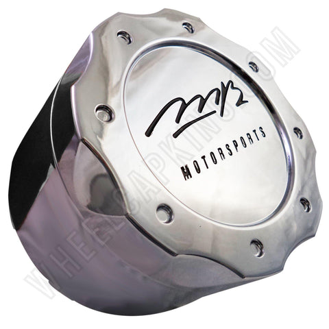 MB Motorsports Wheels Chrome Custom Wheel Center Cap BC-671B / BC-671 (4 CAPS) MED 3"3/4 8-LUG CAP - Wheelcapking
