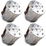 MB MOTORING Chrome Custom Wheel Center Cap # BC-528 (4 CAPS)