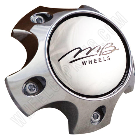 MB Motorsport Wheels Chrome Custom Wheel Center Cap # BC-786 (4 CAPS) - Wheelcapking