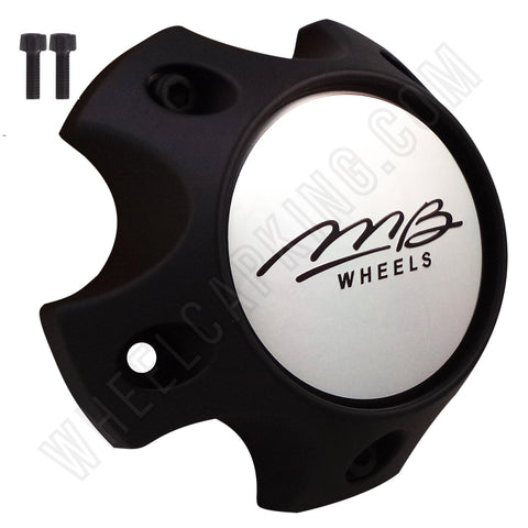 MB Motorsports Wheels Flat Black Custom Wheel Center Cap # BC-786S (1 CAP) - Wheelcapking