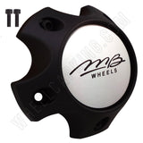 MB Motorsports Wheels Flat Black Custom Wheel Center Cap # BC-786S (4 CAPS) - Wheelcapking