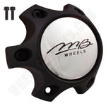 MB Motorsports Wheels Flat Black Custom Wheel Center Cap # BC-788S (4 CAPS) - Wheelcapking