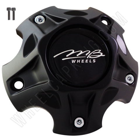 MB Motorsports Wheels Black Custom Wheel Center Cap Caps Set of 4 # BC-849 NEW!