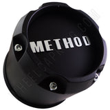 METHOD Matte Black Custom Wheel Center Cap # 1717B149-2-S1 (4 CAPS) 8 LUG