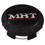 MHT Wheels Flat Black Custom Wheel Center Cap # 1001-04 (4 CAPS)