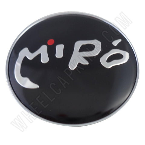 Miro Wheels Chrome / Black Custom Wheel Center Caps # E030 (1 CAP) - Wheelcapking
