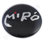 Miro Wheels Chrome / Black Custom Wheel Center Caps # E030 (4 CAPS) - Wheelcapking